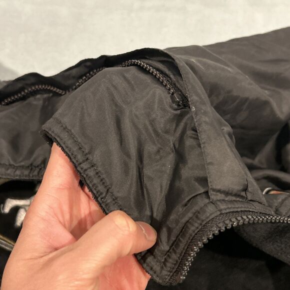 Y2k NFL 49ers Jacket Mens Medium San Francisco Windbreaker Bomber Fleece Line - Picture 14 of 15